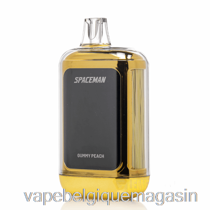 Vape Jetable Spaceman Courbe 18k Pêche Gommeuse Jetable